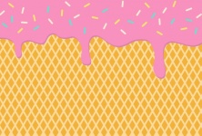 Ice Cream Drips Background