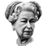 Kändislikhet drottning Elizabeth