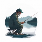 Man fishing hobby