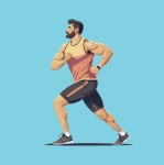 Homem praticando exercícios aeróbicos