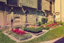 Old Graves With Flowers