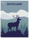 Scotland Highlands Travel Poster
