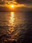 Zee zonsondergang