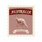 Vintage Postage Stamp Australian