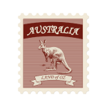 Vintage Postage Stamp Australian