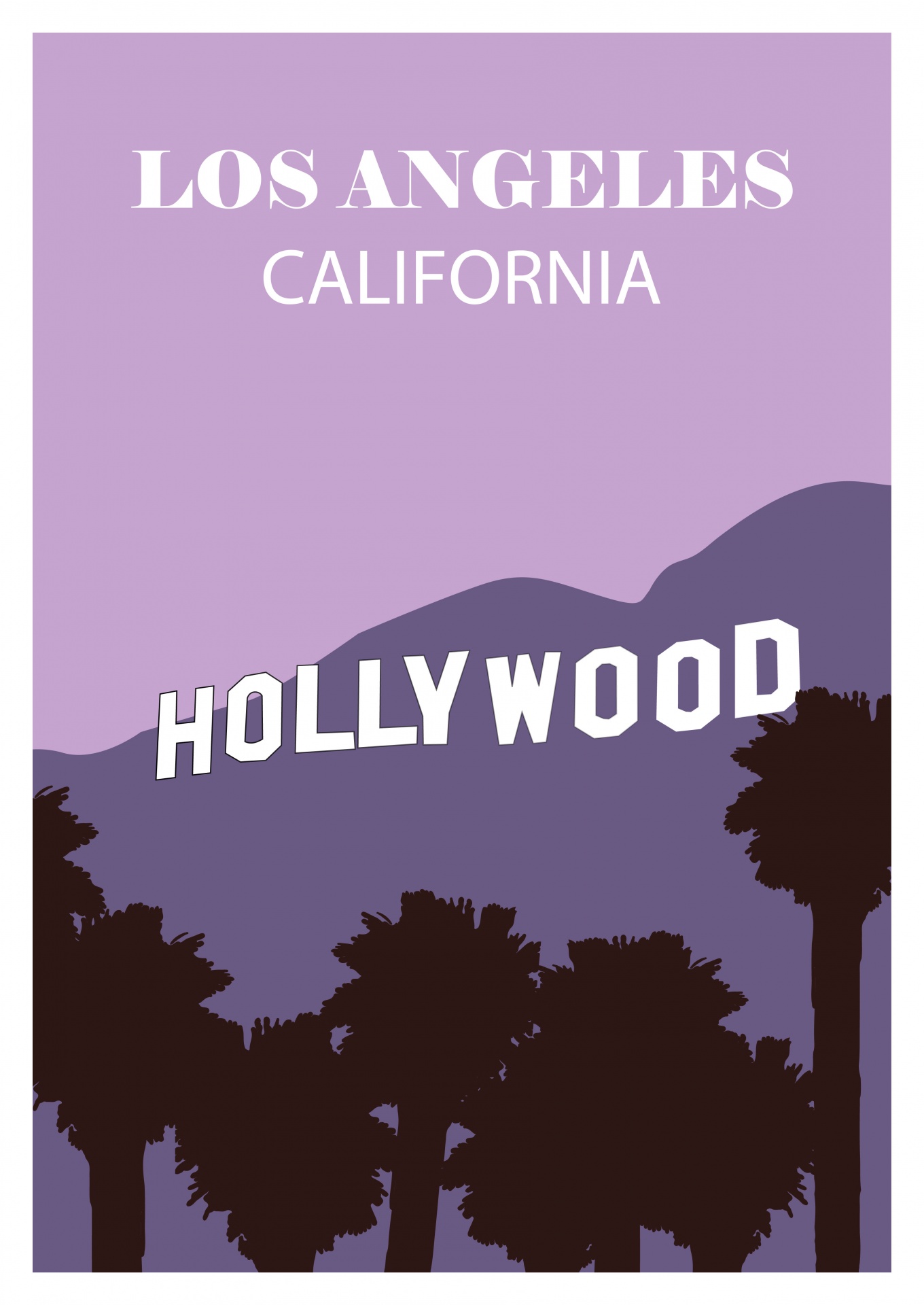 Hollywood California Travel Poster Free Stock Photo - Public Domain ...