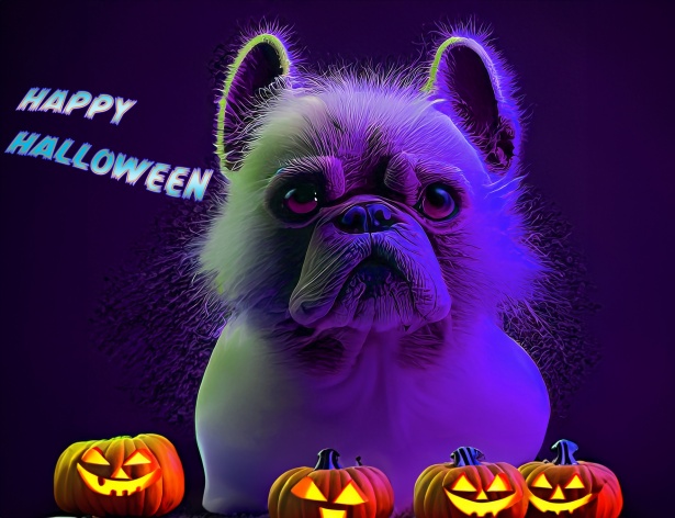 Halloween, Dog, Pumpkin Free Stock Photo - Public Domain Pictures