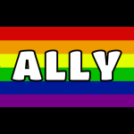 Příznak podpory práv gayů Ally LGBT