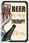 Pôster Vintage Terapia da Cerveja