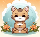 Desene animate Yoga Cat