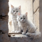 Кремово-белые котята