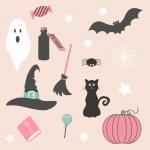 Halloween Cute Boho Clipart
