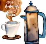 Ilustração de café