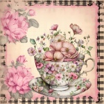 Floral Peony Tea Cup