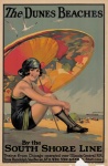 Indiana Dunes Vintage utazási poszter
