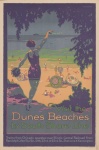 Indiana Dunes Vintage Travel Plakát