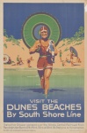 Indiana Dunes Vintage Travel Poster