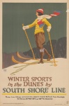 Poster di viaggio vintage Indiana Dunes