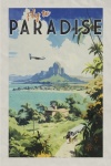 Island Paradise Retro Reseaffisch