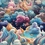 Seamless Abstract Clouds Swirls
