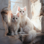 Dvě koťata na krémovém dobrodružství