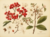 Ilustración botánica vinatge