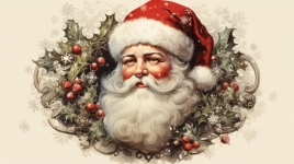 Vintage Weihnachtsmann-Postkarte