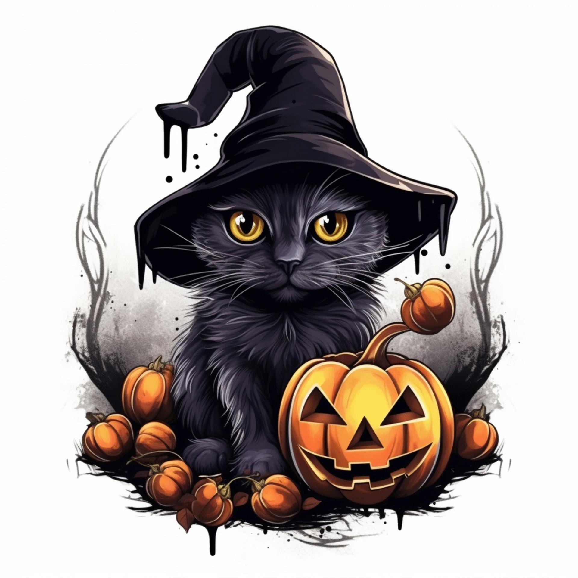 Halloween Black Cat Free Stock Photo - Public Domain Pictures