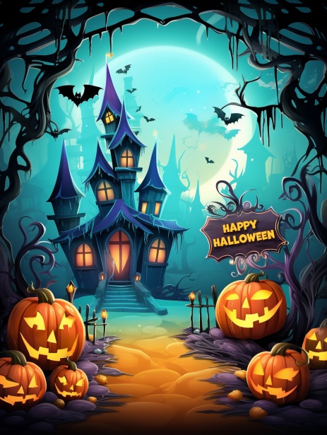 Cute Halloween Card Free Stock Photo - Public Domain Pictures