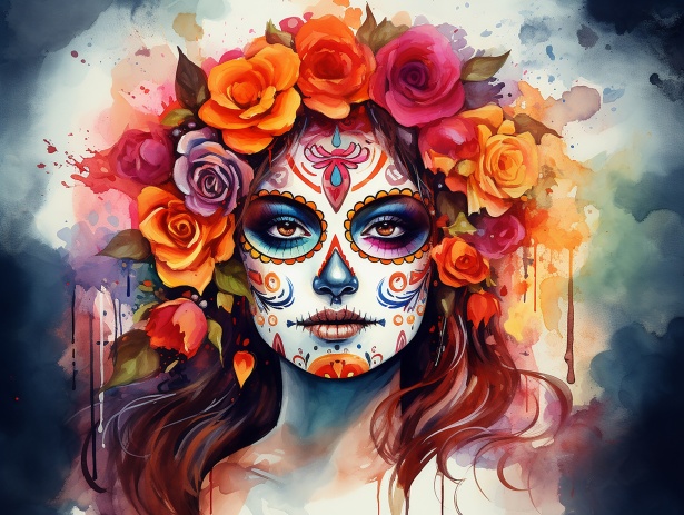 Day Of The Dead Portrait Free Stock Photo - Public Domain Pictures