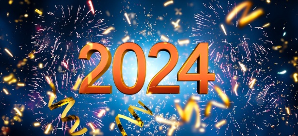 Carte de nouvel an, 2024 Photo stock libre - Public Domain Pictures
