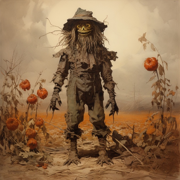 Scarecrow Creature Halloween Art Free Stock Photo - Public Domain Pictures