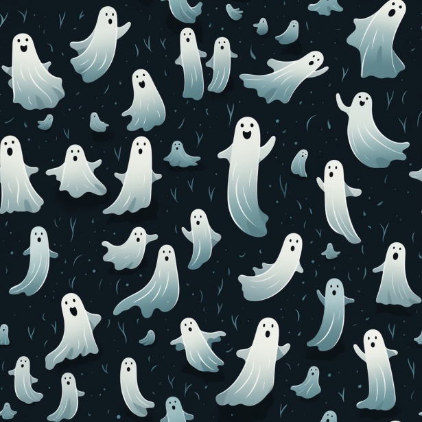 Seamless Ghost Pattern Art Free Stock Photo - Public Domain Pictures