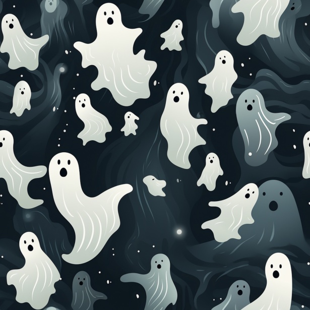 Seamless Ghost Pattern Art Free Stock Photo - Public Domain Pictures