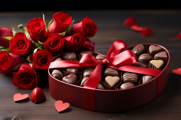 Regalo di caramelle di San Valentino art Immagine gratis - Public