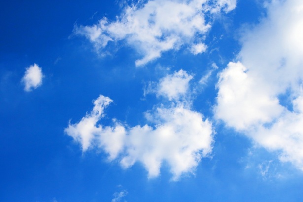 White Clouds In Azure Blue Sky Free Stock Photo - Public Domain Pictures