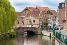 Arquitetura, edifícios antigos, canal