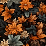 Autumn Sealess Leaf Background