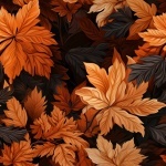 Autumn Seamless Leaf Background