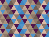 Brown blue colour triangle design