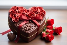 Chocolate Valentine Heart Art