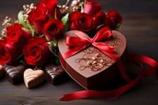 Chocolate Valentine Heart Art