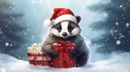 Christmas Badger