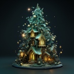 Casa del árbol de Navidad