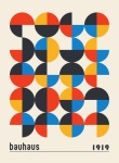 Circles Mid-century Bauhaus Poster