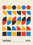 Circles Mid-century Bauhaus Poster