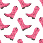 Cowgirl Boots Pattern Background