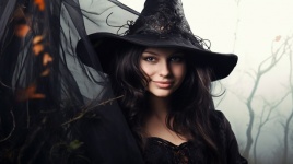 Cute witch portrait