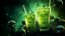 Green Halloween drink