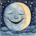 Happy Smiling Full Moon